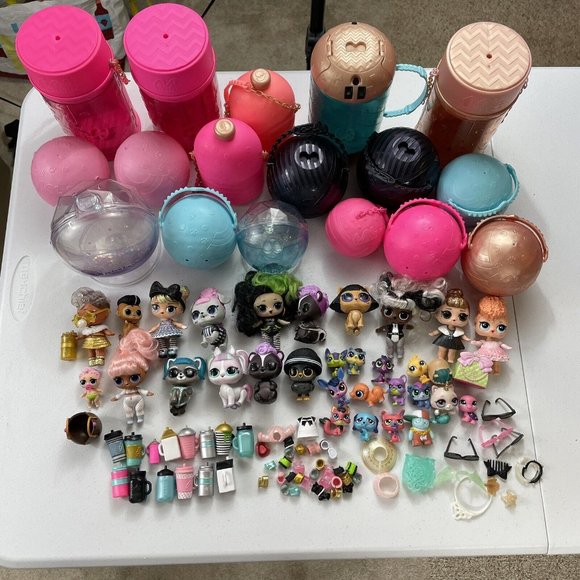 LOL Surprise Doll Lot, Babies, Costumes, Hair, Accessories, Pets